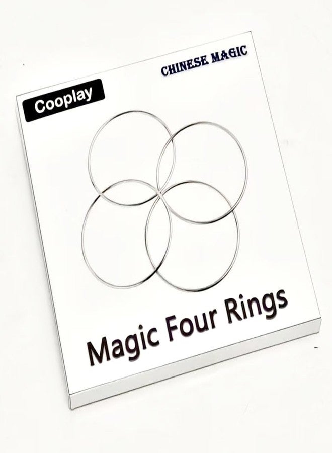 Cooplay Magic Trick 4 Chinese Linking Rings Set for Kids Stage Magic Trick - Image 5